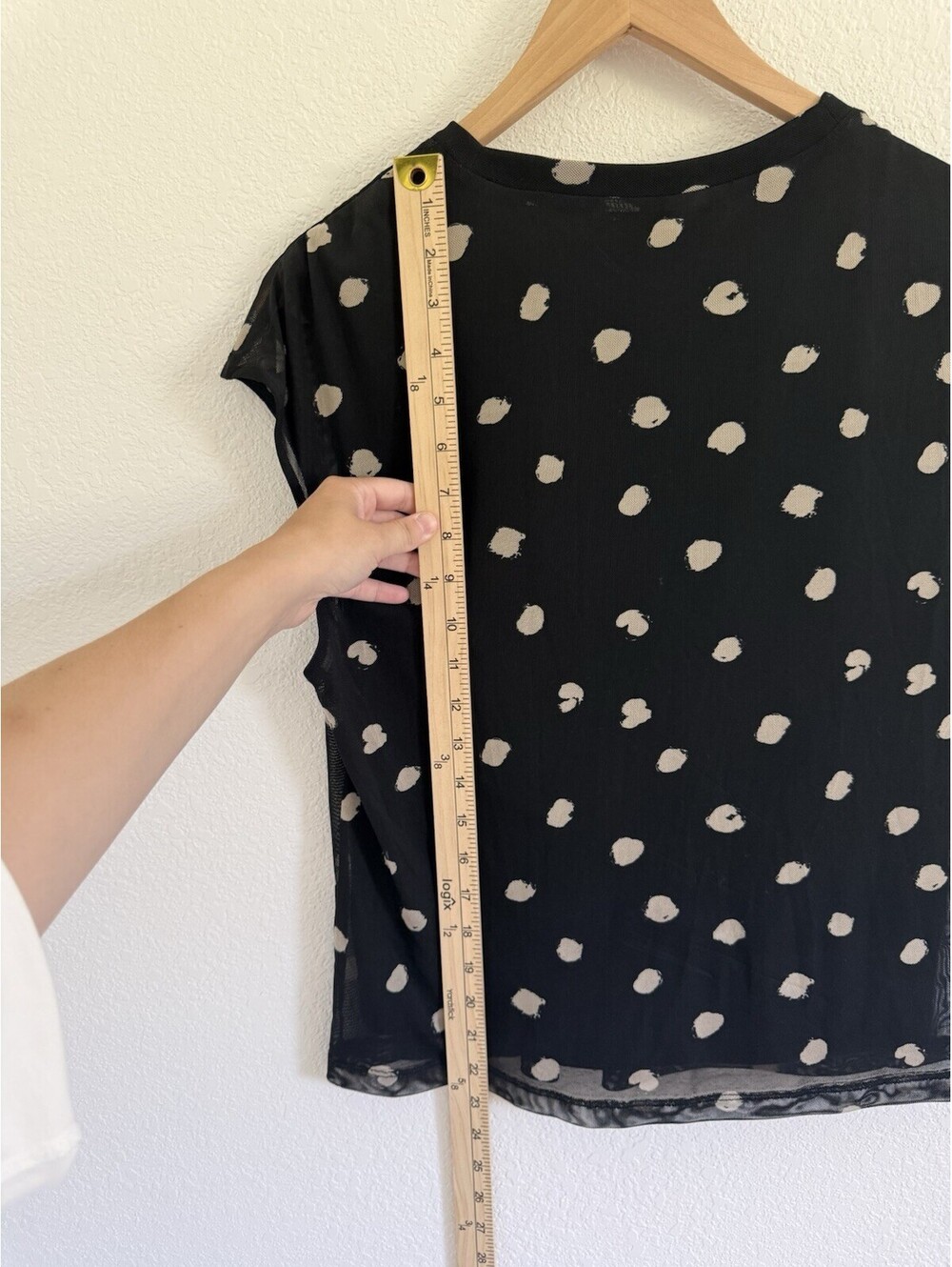 Evereve Mcclane Muscle Top Women's Size X-Small Polka Dot Printed Blouse - Picture 7 of 7